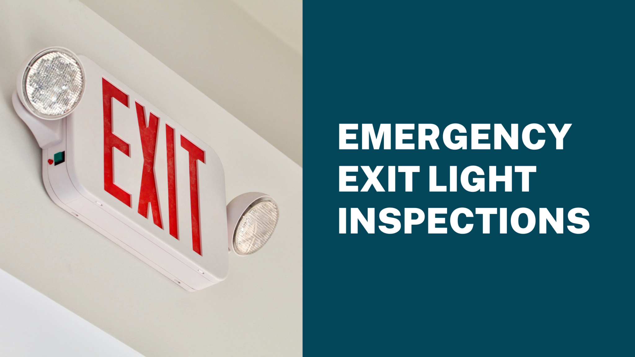 emergency exit light inspection